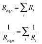 Electric Circuits Formulas
